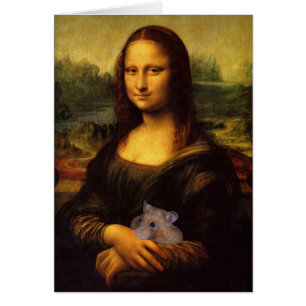 Funny Mona Lisa With Sweet Hamster