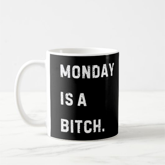 Funny Monday Coffee Mug (Gauche)