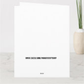 FUNNY MONKEY ANNIVERSAIRE CARTE SURTAILLÉE (Dos)