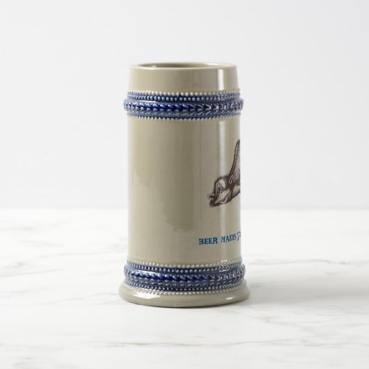 Funny monkey beer mok (Center)