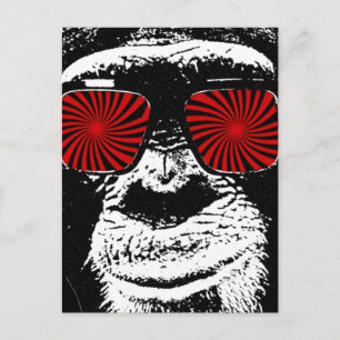 Funny monkey briefkaart