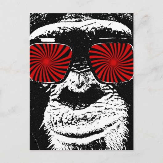 Funny monkey briefkaart (Voorkant)