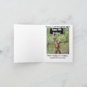 Funny Monkey Business 50ste verjaardag Kaart (Binnen)