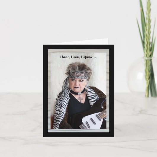 Funny Monkey Business Kaart (Voorkant)