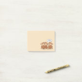 Funny Monkey Cartoon Design Post-it® Notes (Op bureau)