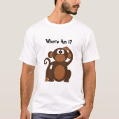 Funny Monkey Cartoon T-shirt (Voorkant)
