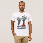 Funny monkey couple valentine's day T-Shirt (Devant entier)