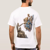 Funny Monkey Creation of Adam Parody T-Shirt (Dos)