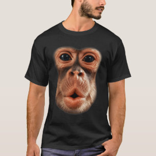 Funny Monkey Face Breath Mannen Boy Kind Halloween T-shirt