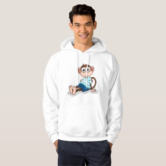 Funny Monkey Hoodie (Voorkant volledig)