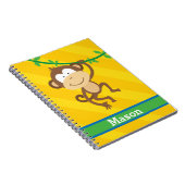 Funny Monkey in het Oerwoud, persoonlijke laptop Notitieboek (Rechterzijde)