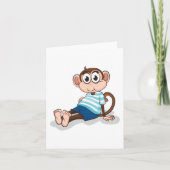 Funny Monkey Kaart (Voorkant)