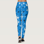 Funny Monkey Leggings – Speelse Primate Print Yoga (Achterkant)