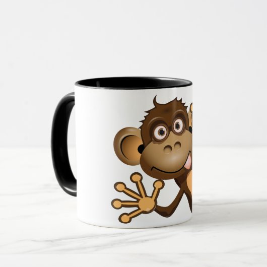 Funny Monkey Mok (Voorkant links)