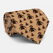 Funny Monkey Stropdas (Opgerold)