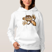 Funny Monkey Womens Hoodie (Voorkant)