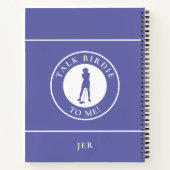 Funny Monogram Golf Log Game Day Progress For Her Notitieboek (Achterkant)