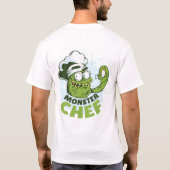 Funny Monster Chef Kraken Octpous Monster Custom T-shirt (Achterkant)
