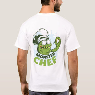 Funny Monster Chef Kraken Octpous Monster Custom T-shirt