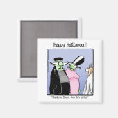 Funny Monster Humor Magnet Magneet (Voorkant / Achterkant)