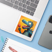 Funny Monster - Original Osaka Art Sticker (Ordinateur portable avec iPhone)