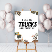 Funny Monster Trucks Poster Boys Décor de fête