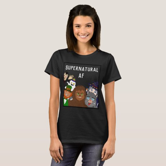 Funny Monsters en Mythical Creatures Halloween T-shirt (Voorkant volledig)
