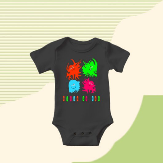 Funny monsters romper