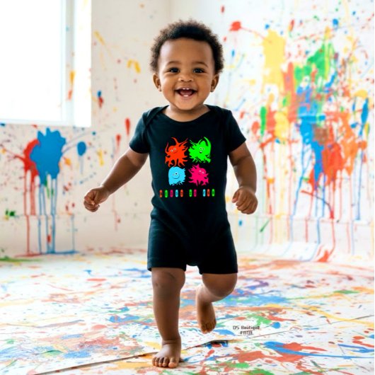 Funny monsters romper