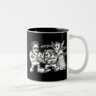 Funny Monsters Tweekleurige Koffiemok
