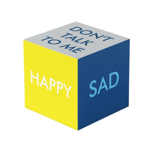 Funny Mood Cube Kubus (Voorkant hoekig)