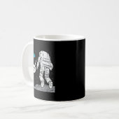 Funny Moon Landing, Flat Earth, dat zweert, ruimte Koffiemok (Voorkant links)