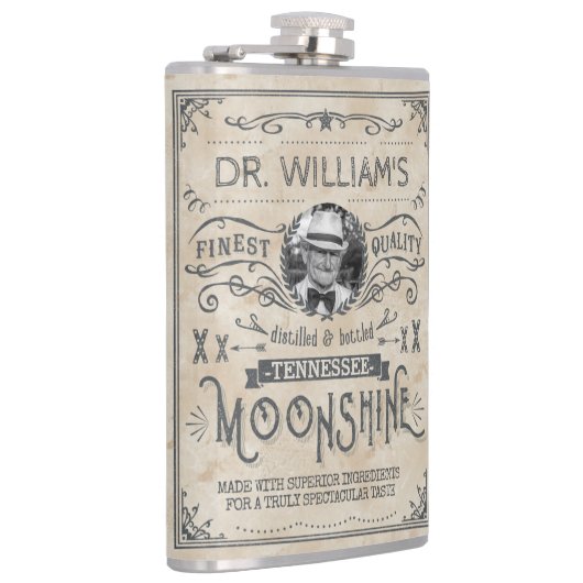 Funny Moonshine Hillbilly Medicine Custom Heupfles (Rechts)