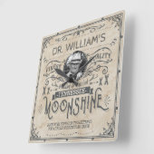 Funny Moonshine Hillbilly Medicine Custom Vierkante Klok (Hoek)