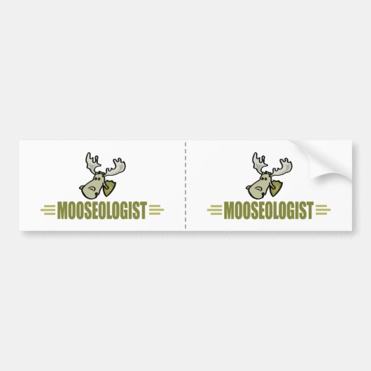 Funny Moose Bumpersticker (Voorkant)