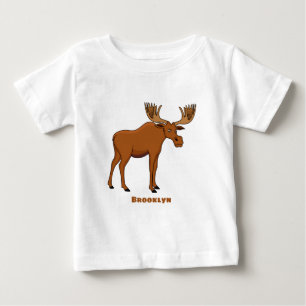 Funny moose cartoon illustratie
