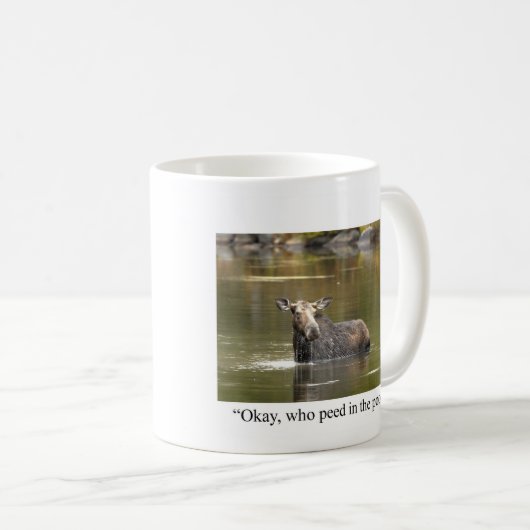 Funny Moose Coffee Mok (Voorkant rechts)
