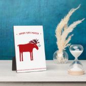 Funny Moose Holiday Fotoplaat (Zijkant)