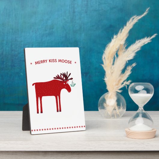 Funny Moose Holiday Fotoplaat (Zijkant)