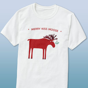 Funny Moose Holiday T-shirt