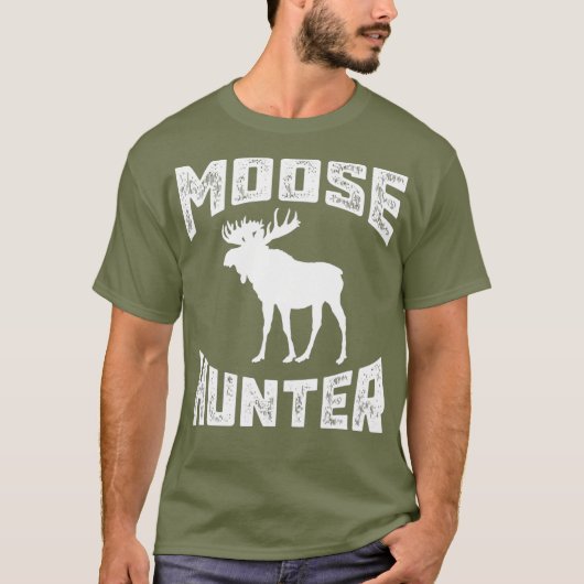 Funny Moose    HunterCool Hunting Bull Gift Idea T-shirt (Voorkant)