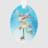 Funny Moose Ice Skater Colorado (devant)