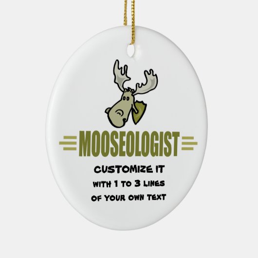 Funny Moose Keramisch Ornament (Rechts)