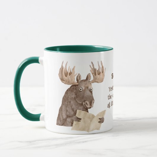 Funny Moose Klaplaint Deadline Kantoor Mok (Links)