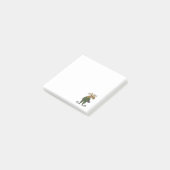 Funny Moose Wearing Polka Dot Pajamas Post-it® Notes (Schuin)