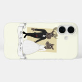Funny Moose Wedding Cartoon Case-Mate iPhone Case (Achterkant (horizontaal))