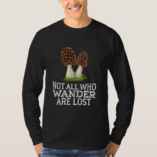 Funny Morel Mushroom Gift Foraging Mushroom T-shirt (Voorkant)
