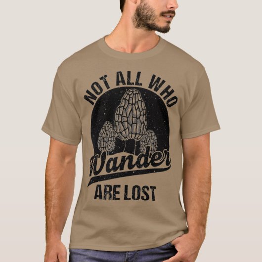 Funny Morel Mushroom Gift Foraging Mushroom T-shirt (Voorkant)