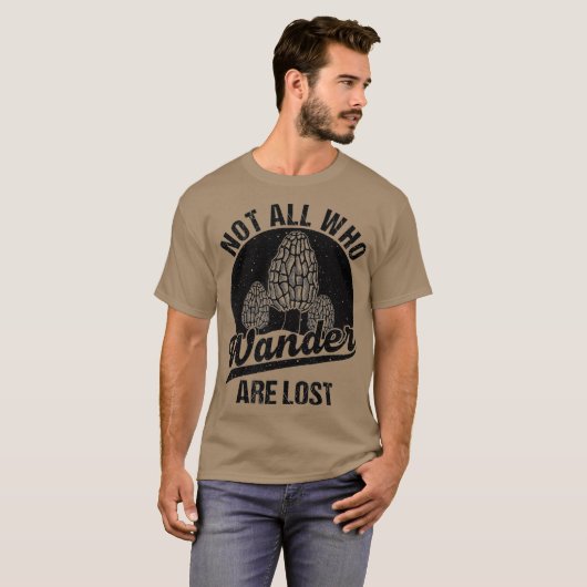Funny Morel Mushroom Gift Foraging Mushroom T-shirt (Voorkant volledig)