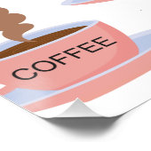 Funny Morning Coffee Perfect Poster (Hoek)